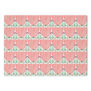 Tulips Tempered Glass Cutting Board  |  Vivid Coral