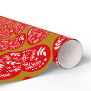 Nordic Christmas Oversized |  Red + Gold