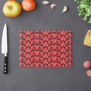 Nordic Christmas Cutting Board  |  Red + Dark Gray