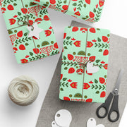 Scandinavian Folk  |  Red + Mint