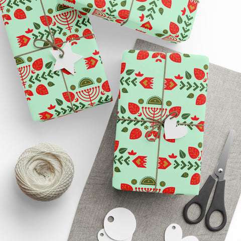 Scandinavian Folk  |  Red + Mint