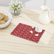 Nordic Christmas Cutting Board  |  Red + Dark Gray