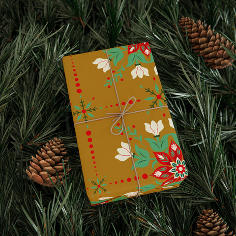 Holiday Floral |  Retro Gold